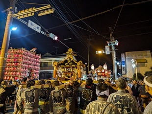 菖蒲夏祭り 夜の様子
