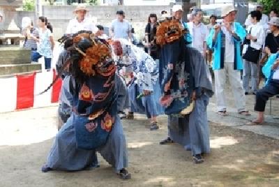 写真：古久喜の獅子舞