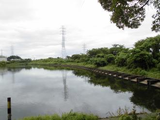 写真：調整池