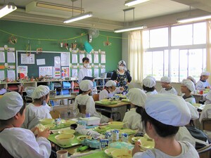 食育指導の写真:食育指導の様子