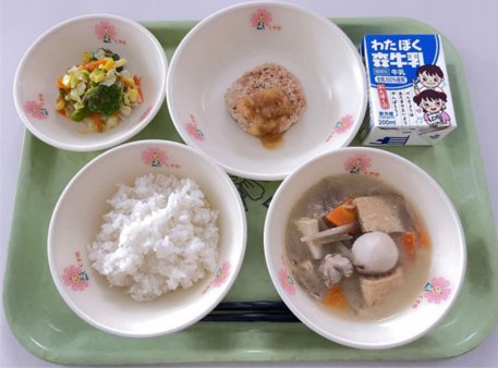 写真:受賞した学校給食献立の写真1