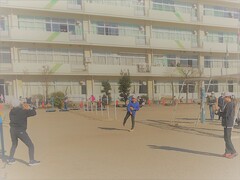 写真：キャッチボール