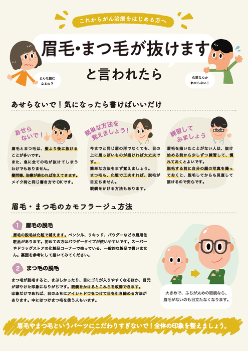 リーフレット:眉毛・まつげが抜けますと言われたら