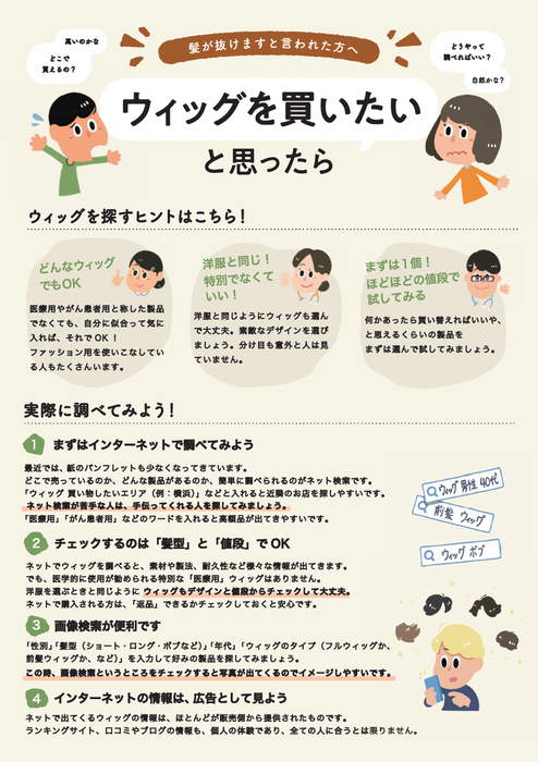 リーフレット:ウィッグを買いたいと思ったら