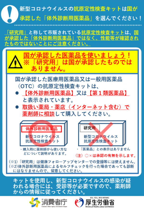 ポスター：国が承認した医薬品を使いましょう