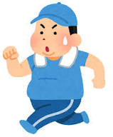 イラスト：体を動かす男性