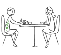 イラスト：こどもと向き合う