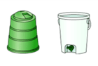 イラスト：家庭用生ごみ処理容器