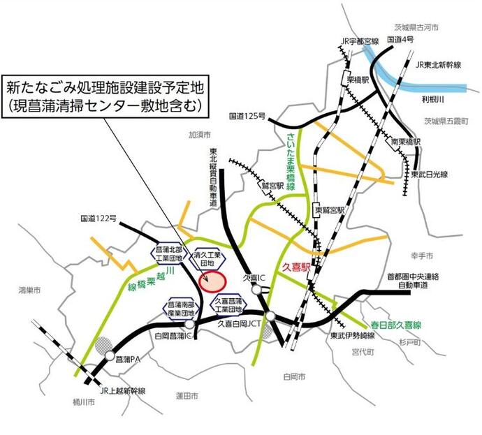 地図:建設予定地