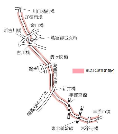 地図：コスモスふれあいロード地図