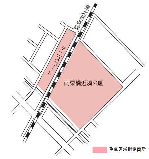 地図：南栗橋近隣公園地図