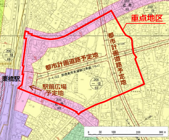 地図：重点地区
