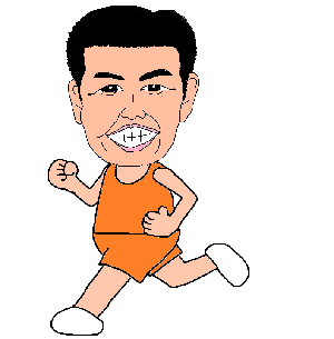 イラスト：マラソン市長