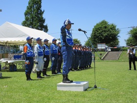 写真：利根川栗橋流域水防訓練の様子1