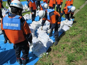 写真：利根川栗橋流域水防訓練の様子2