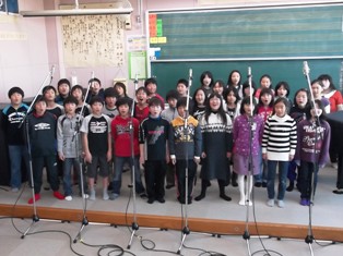 写真：久喜北小学校児童