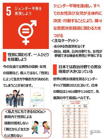 イラスト画像：ジェンダー平等を実現しよう