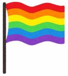 イラスト：LGBT旗