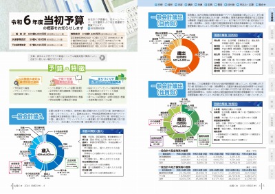 広報の写真：4から5ページ　令和6年度当初予算の概要をお知らせします