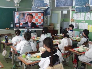 写真:清久小学校での実施風景1