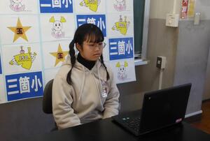 写真:三箇小学校での実施風景1