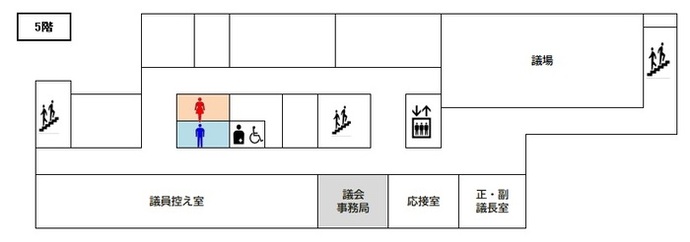 フロア図：本庁舎5階