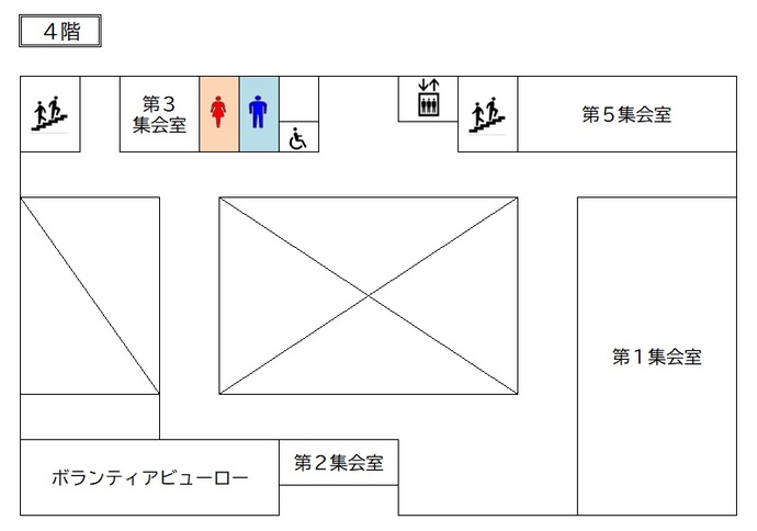 フロア図：菖蒲行政センター4階