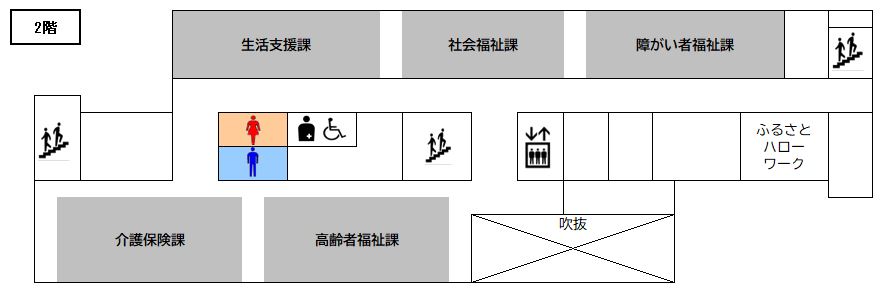 フロア図:本庁舎2階