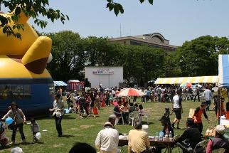 写真：コミュニテイ祭りの様子