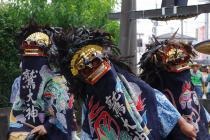 写真：西大輪の獅子舞