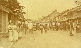 写真：栗橋の町並み