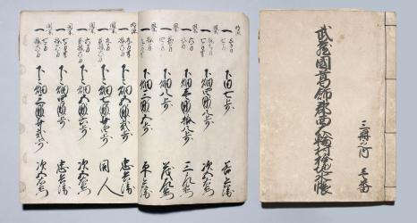 写真:白石家文書 西大輪村検地帳