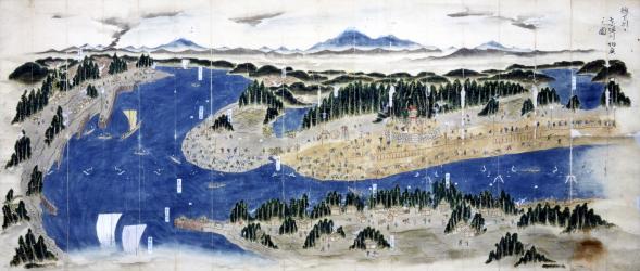 写真：田口家の文書　赤堀川切広之図