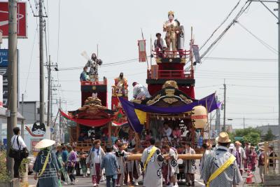 写真:上清久八坂神社の山車行事1