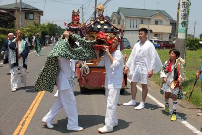 写真:上清久八坂神社の山車行事2