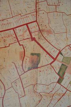 画像：地引絵図（甘棠院周辺部分）