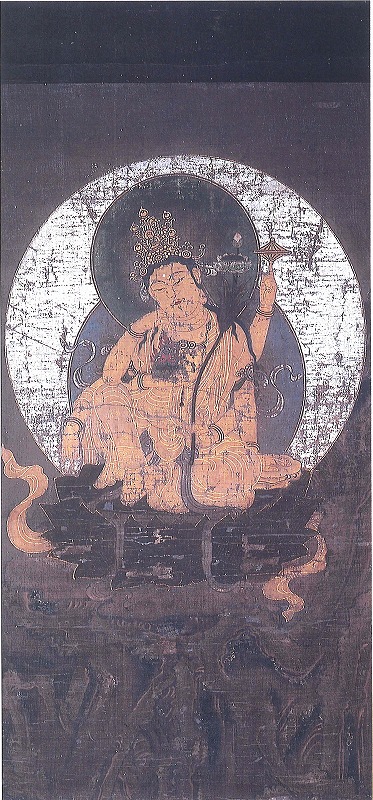 画像:絹本着色如意輪観音像