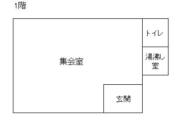 イラスト:東町集会所のフロア図
