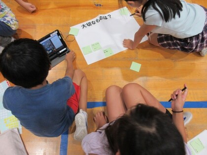写真:授業の様子1(栗橋小学校)