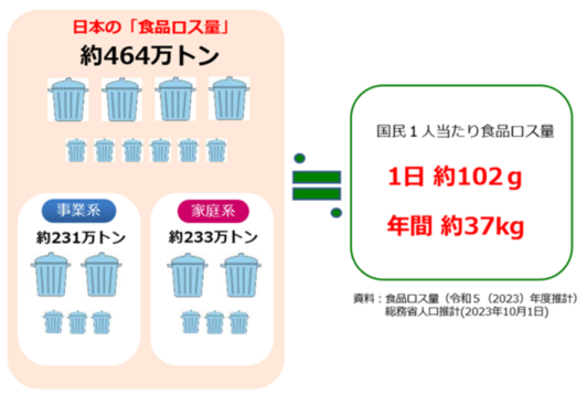 食品ロス量(令和5年度推計)