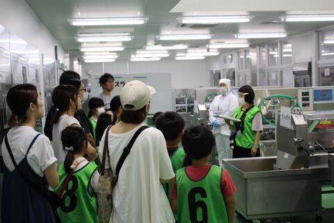 写真:スライサー実演