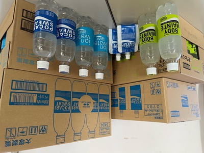 写真：支援物資