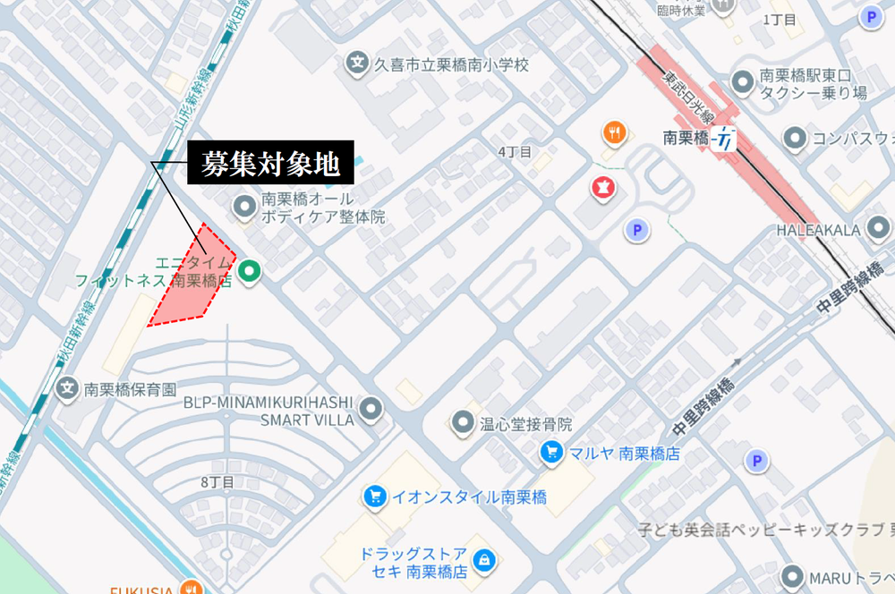 医療モール予定地の位置図