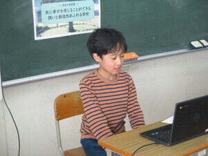 栢間小学校での実施風景1