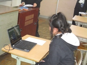 写真:青葉小学校での実施風景3