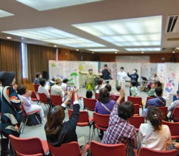 公演「The Little Theater～minimal演奏＆おおきなかぶ（観客”助け合い”参加型作品）」写真