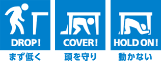 シェイクアウト訓練行動図