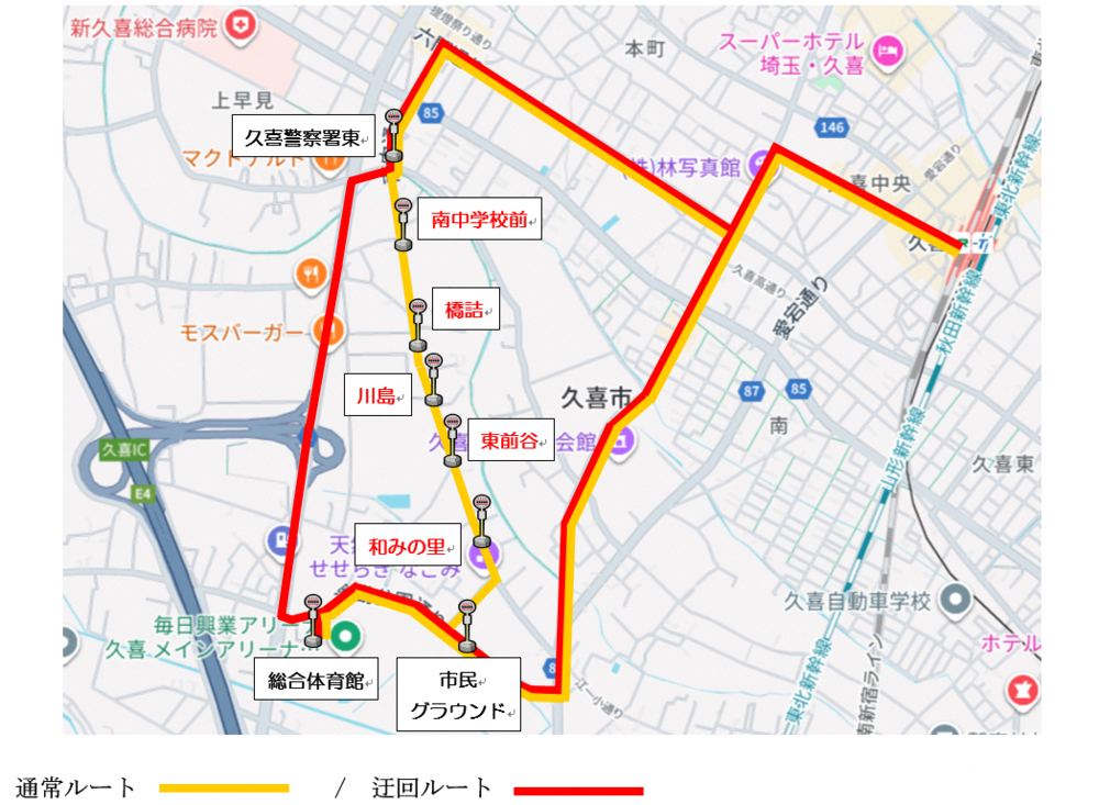 下早見循環迂回ルート