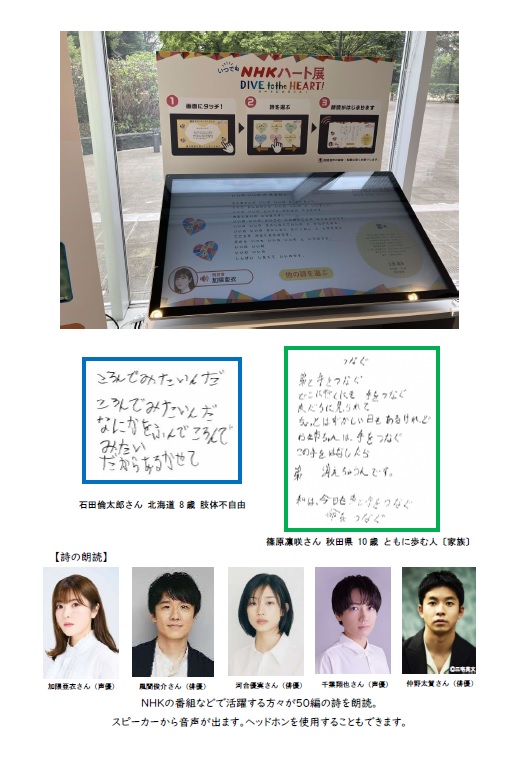 「いつでもNHKハート展」(久喜展)のチラシ裏面の画像