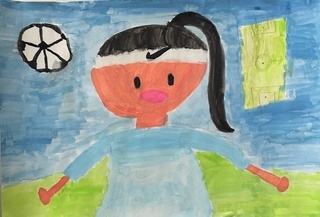 「世界中でサッカーができますように」の画像